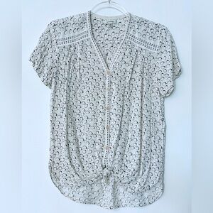 Max Studio Blouse with tie front